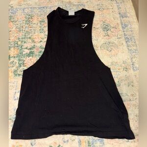 Gymshark men’s Black Crewneck Tee with White Logo